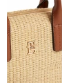 Tommy Hilfiger Popette Mıcro Tote Raffıa BEJ-KAHVE