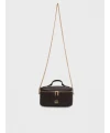 Calvin Klein Bal Quilted Beauty Case On Chain  KAHVE