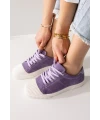 DERİ SNEAKER LİLA