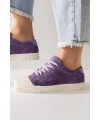 DERİ SNEAKER LİLA