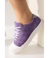 DERİ SNEAKER LİLA