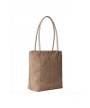 Calvin Klein Emblem Aop Suede Small Tote VİZON