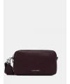 Calvin Klein Monogram Baskılı Dokulu Çanta BORDO