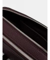 Calvin Klein Monogram Baskılı Dokulu Çanta BORDO