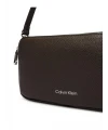 Calvin Klein Monogram Baskılı Dokulu Çanta KAHVE