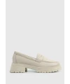 CİLT DERİ KADIN LOAFER BEJ