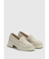 CİLT DERİ KADIN LOAFER BEJ