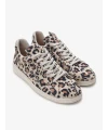 DİKİŞ DETAYLI DERİ SNEAKER LEOPAR
