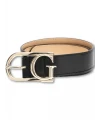 Guess Evaine logo belt SİYAH