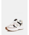 Guess Luckei 4G Logolu Süet Detaylı Sneaker BEYAZ-KAHVE