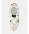 Guess Luckei 4G Logolu Süet Detaylı Sneaker BEYAZ-KAHVE