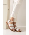 ÇİFT BANTLI DÜZ SANDALET