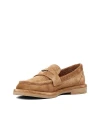 METAL DETAYLI SÜET DERİ LOAFER SİGARO