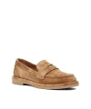 METAL DETAYLI SÜET DERİ LOAFER SİGARO