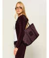 Calvin Klein Nylon Medıum Tote BORDO