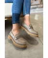 ÖN ZİNCİR DETAYLI LOAFER VİZON