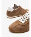 SÜET DERİ SNEAKER KAHVE
