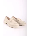 TOKA DETAY DERİ LOAFER KREM