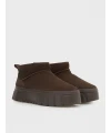 Tommy Hilfiger Suede Platform Boots Wl KAHVE