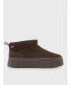 Tommy Hilfiger Suede Platform Boots Wl KAHVE