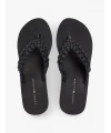 Tommy Hilfiger Th Wedge Braıdet Summer Sandalet SİYAH