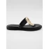 METAL TOKA DETAYLI LEOPAR DERİ TERLİK SİYAH