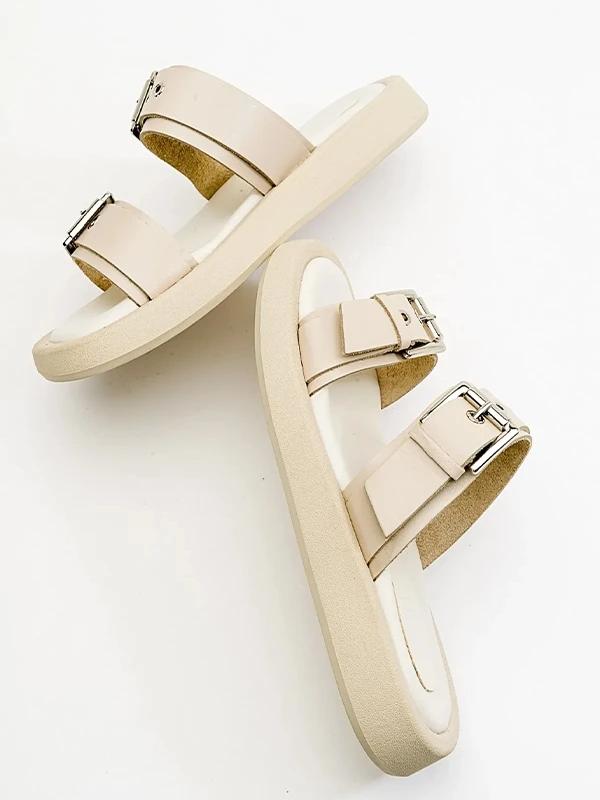 ÇİFT KEMERLİ TERLİK BEJ