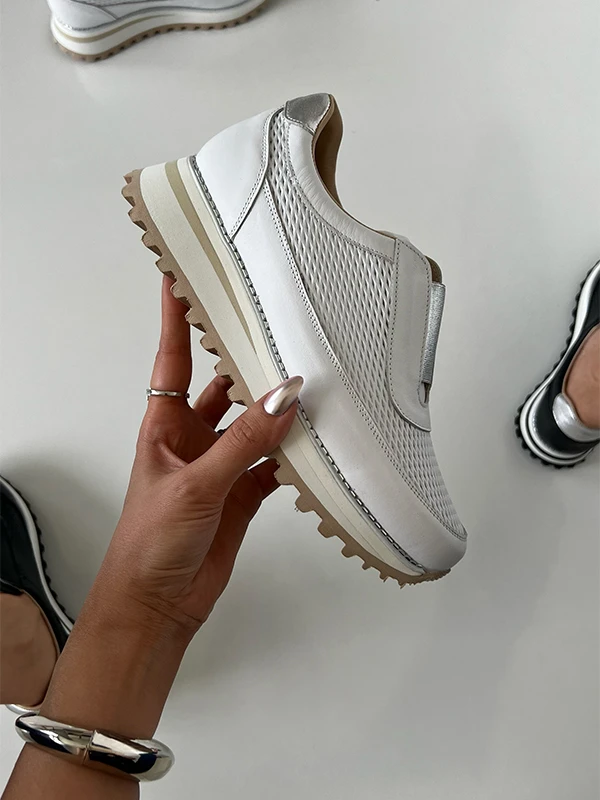 DERİ KADIN SPOR AYAKKABI BEYAZ