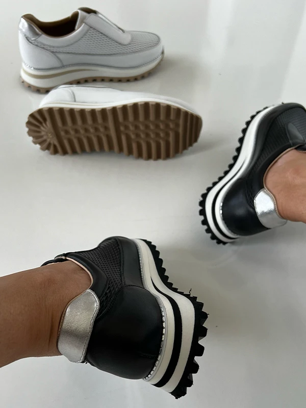 DERİ KADIN SPOR AYAKKABI BEYAZ