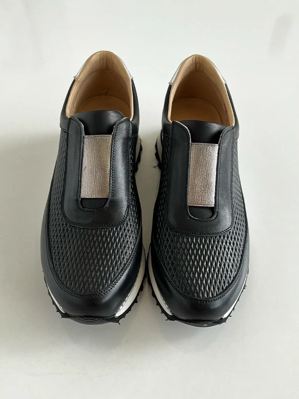 DERİ KADIN SPOR AYAKKABI SİYAH