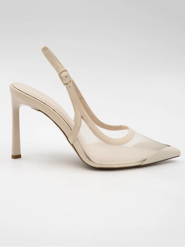 FİLE DETAYLI TOPUKLU BEJ