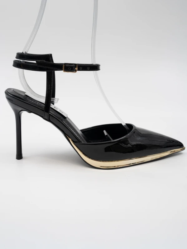 GOLD DETAYLI RUGAN TOPUKLU SİYAH