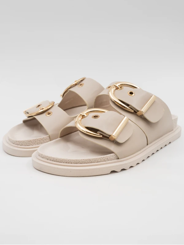 GOLD TOKA DETAYLI TERLİK KREM