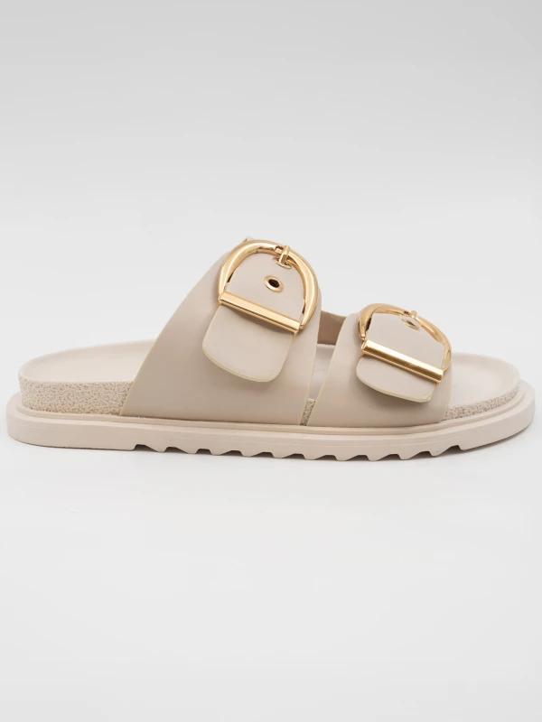 GOLD TOKA DETAYLI TERLİK KREM