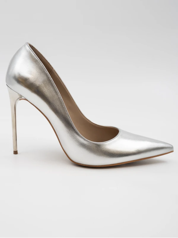GÜMÜŞ TOPUK STİLETTO GÜMÜŞ