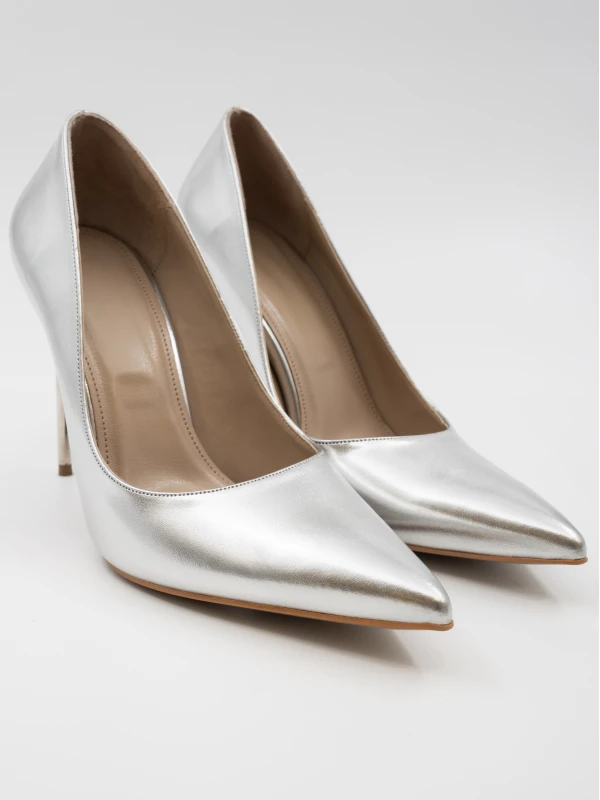 GÜMÜŞ TOPUK STİLETTO GÜMÜŞ