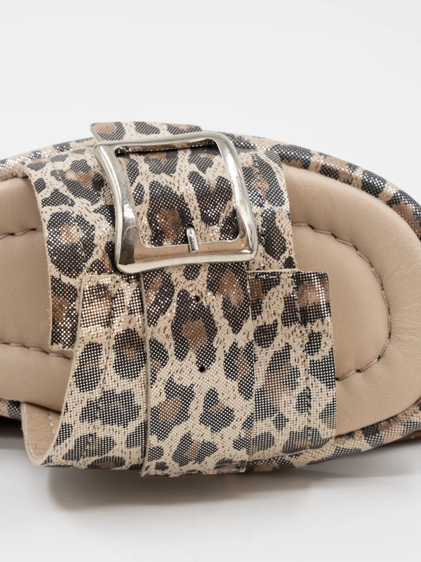 LEOPAR DESENLİ DERİ TERLİK LEOPAR