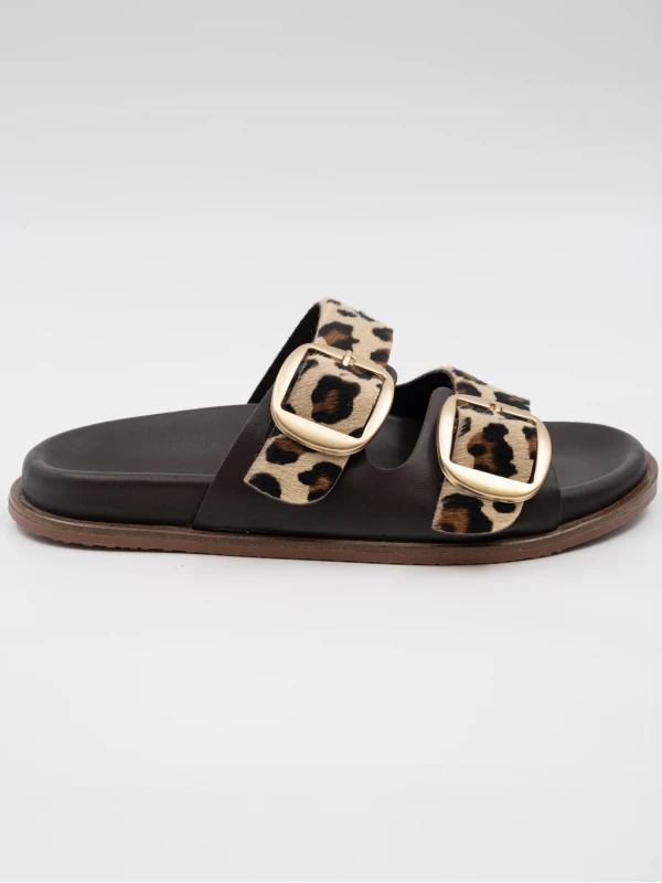 LEOPAR DESENLİ DERİ TERLİK LEOPAR