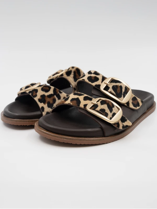 LEOPAR DESENLİ DERİ TERLİK LEOPAR