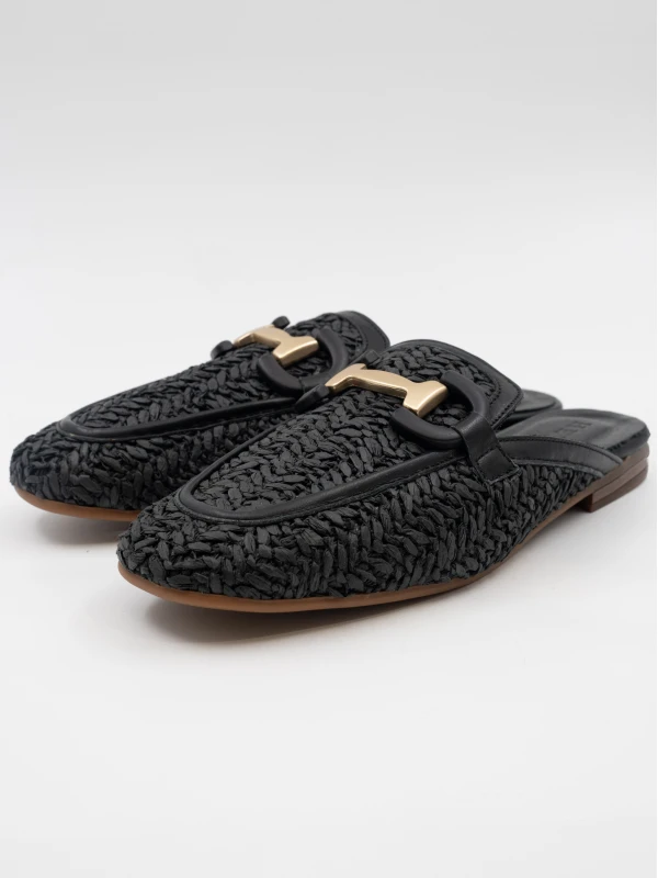 NATURAL HASIR TERLİK SİYAH