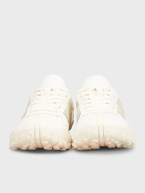 PARAŞÜT KUMAŞ DERİ SNEAKER BEJ