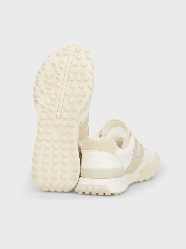 PARAŞÜT KUMAŞ DERİ SNEAKER BEJ