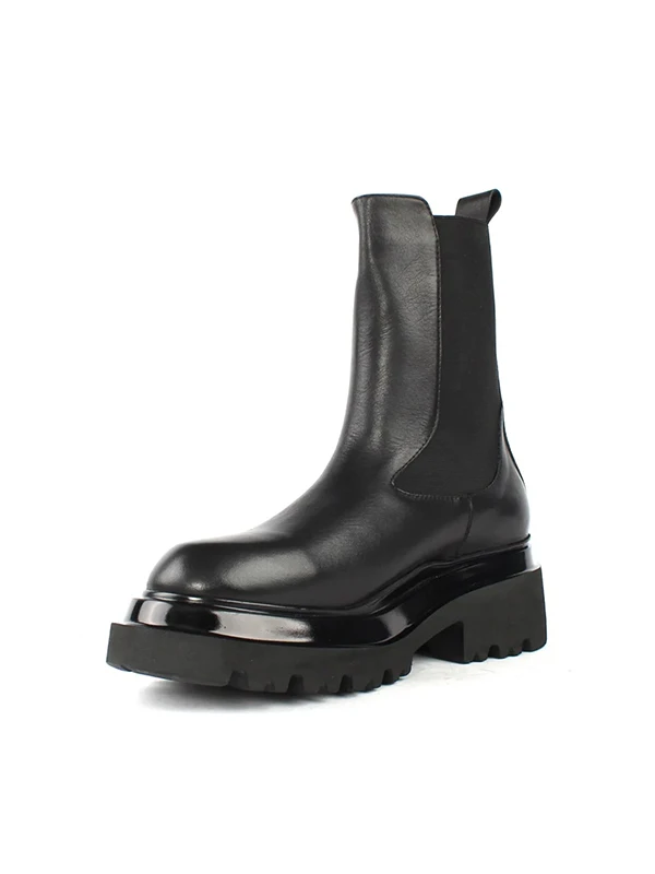 PARLAK TABAN DETAYLI EVA BOT SİYAH