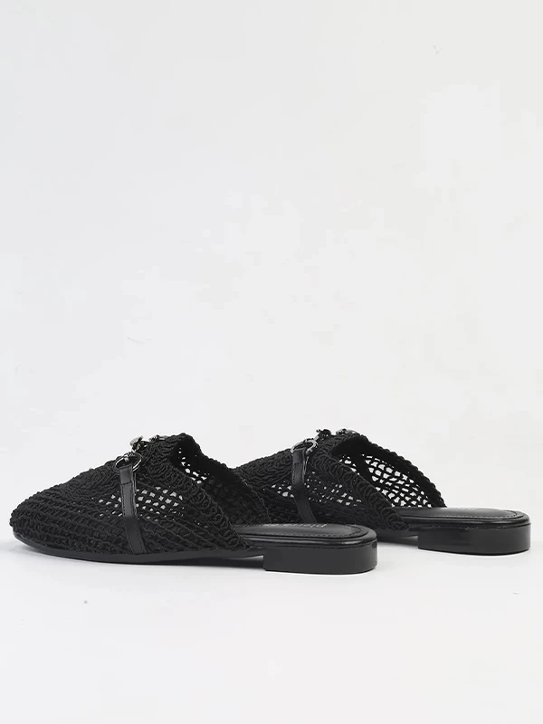 PİERRE CARDİN TOKA DETAYLI ÖRGÜ TERLİK SİYAH