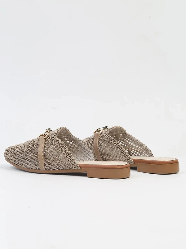 PİERRE CARDİN TOKA DETAYLI ÖRGÜ TERLİK VİZON