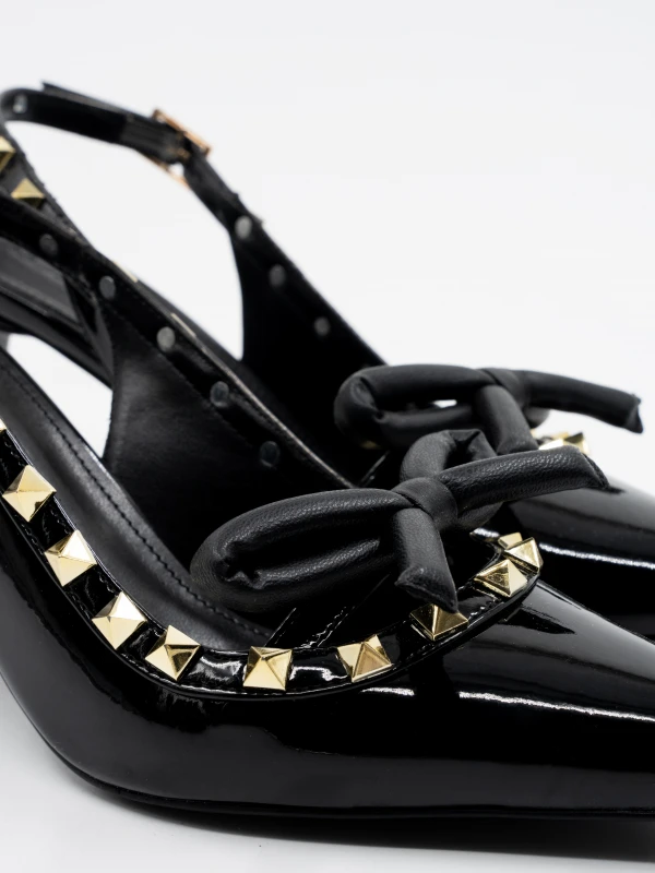 RUGAN DERİ KADIN TOPUKLU SİYAH