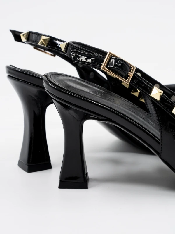 RUGAN DERİ KADIN TOPUKLU SİYAH