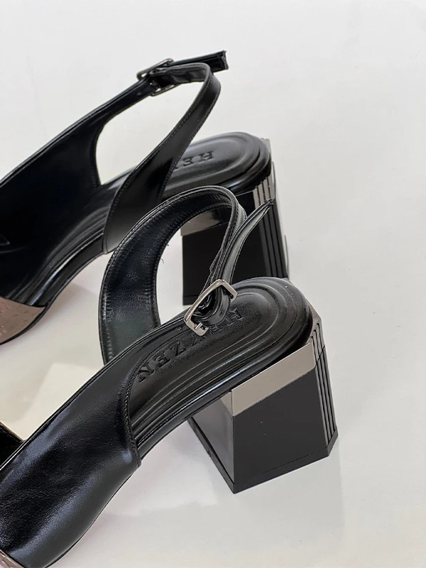 RUGAN KADIN TOPUKLU SANDALET PLATİN