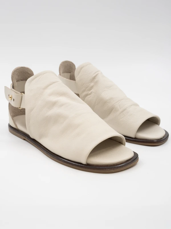 SOFT DERİ SANDALET KREM