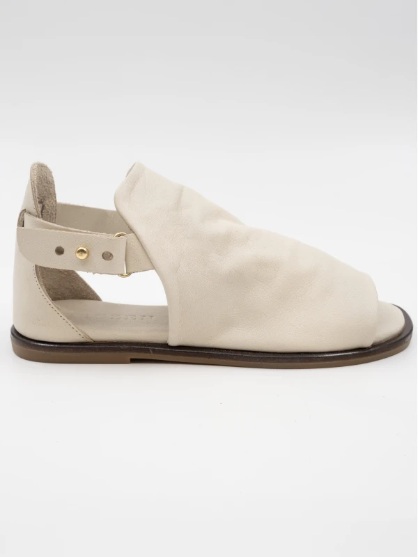 SOFT DERİ SANDALET KREM